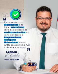 O vereador Lêdson Liberato na defesa dos que mais precisam!