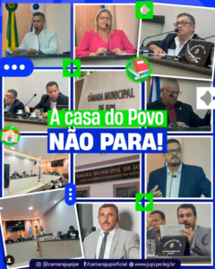 A câmara de Jupi está sempre em ação para melhorar a vida do nosso povo!
