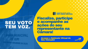 Acesse o Gabinete Virtual do Seu Vereador